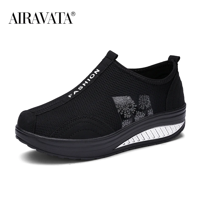 Women Shake Shoes Mesh Breathable Chunky Sneakers Casual Loafers Walking Sneaker Athletic Sports Shoe