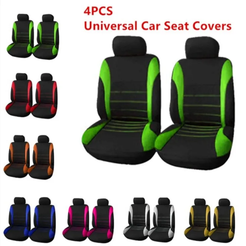 

General hot selling front seat car seat cover 4-piece set cross-border e-commerce waist line polyester cloth and sponge