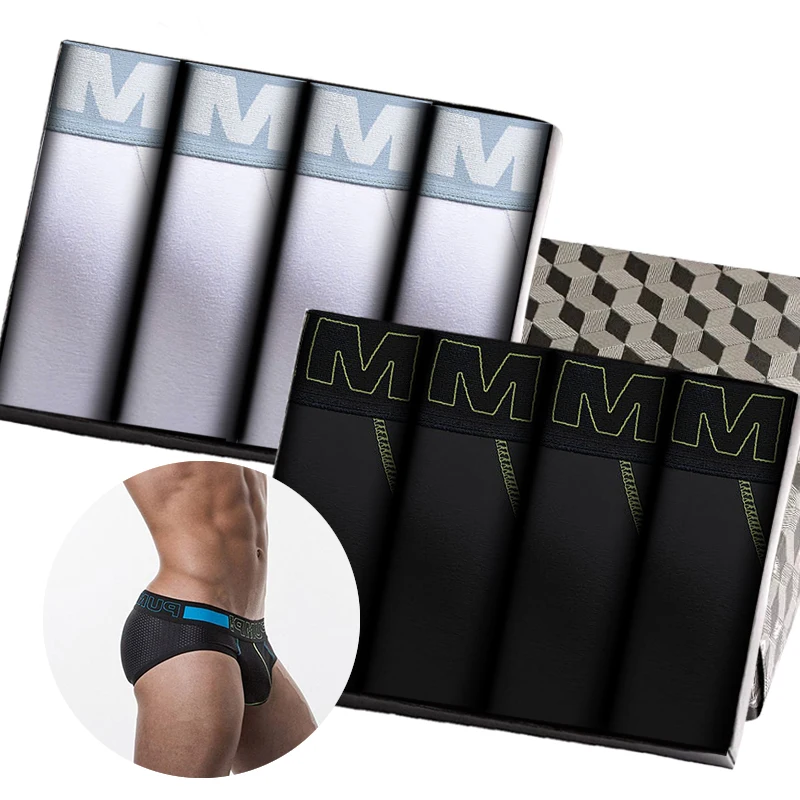 

8Pcs Comfortable Jockstrap Underwear Man Brief Hot Cotton Innerwear Gay Sexy Men's Panties Briefs Men Underpants New Arrival