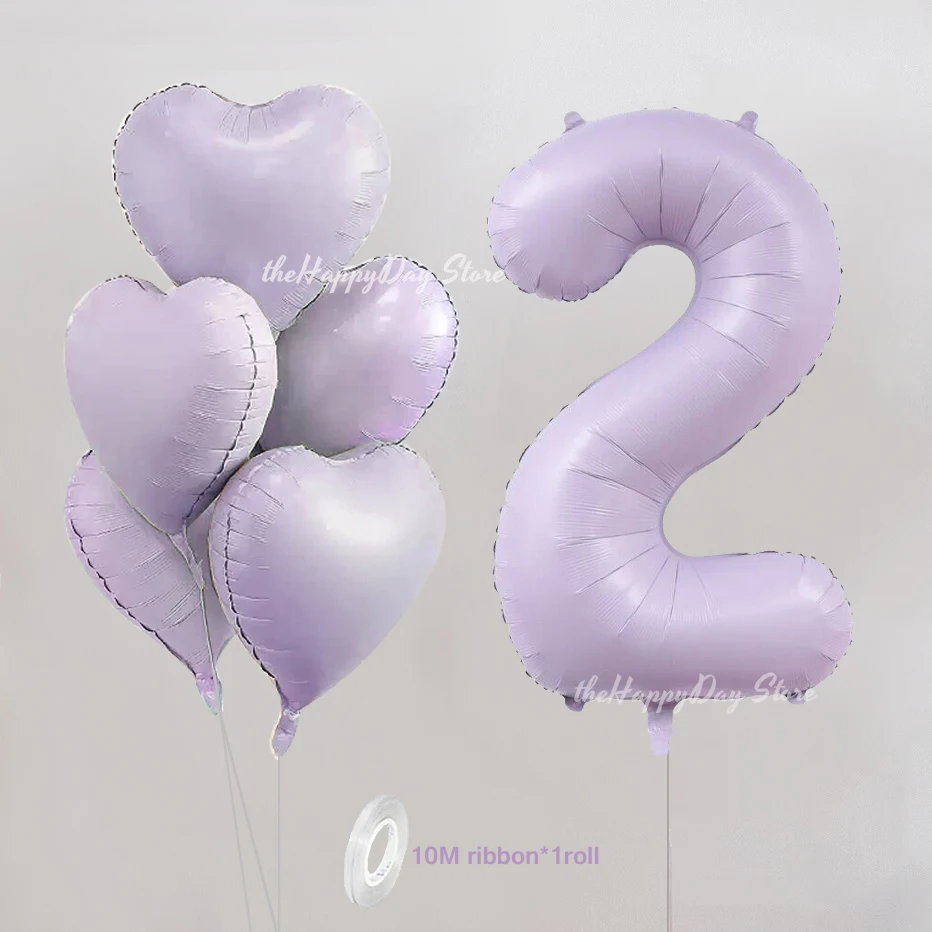 

Гелиевые шары Globos 7 шт., кремово-фиолетовые, 40 дюймов