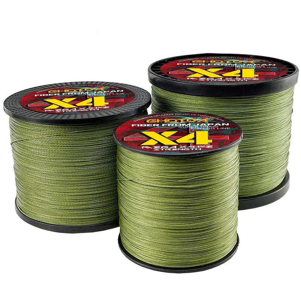 

Леска рыболовная плетеная, 4 нити, 10-80lb, 100-1000 м