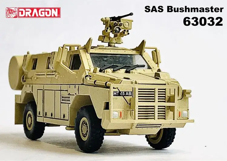 Модель автомобиля Dragon 63032 1/72 SAS Bush Master бронированный устойчивый к шахтам