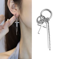 earrings jewelry fashion personality metal leaf tassel earrings for women gift pendientes earring fashion cross jewrlry