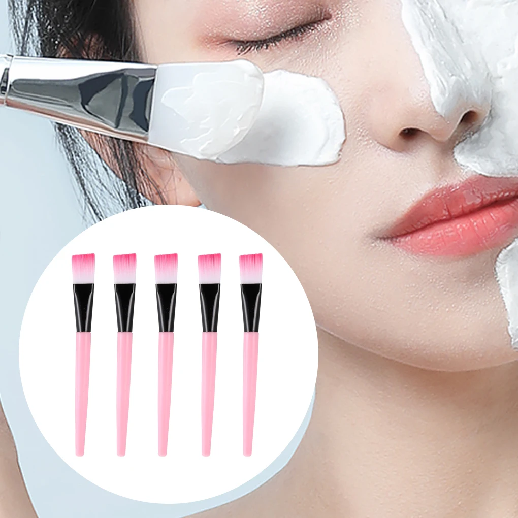 

1/5pcs Professional Silicone Mask Brush DIY Home Salon Facial Mud Mixing Brush For Skin Care Reusable Cosmetic Tool