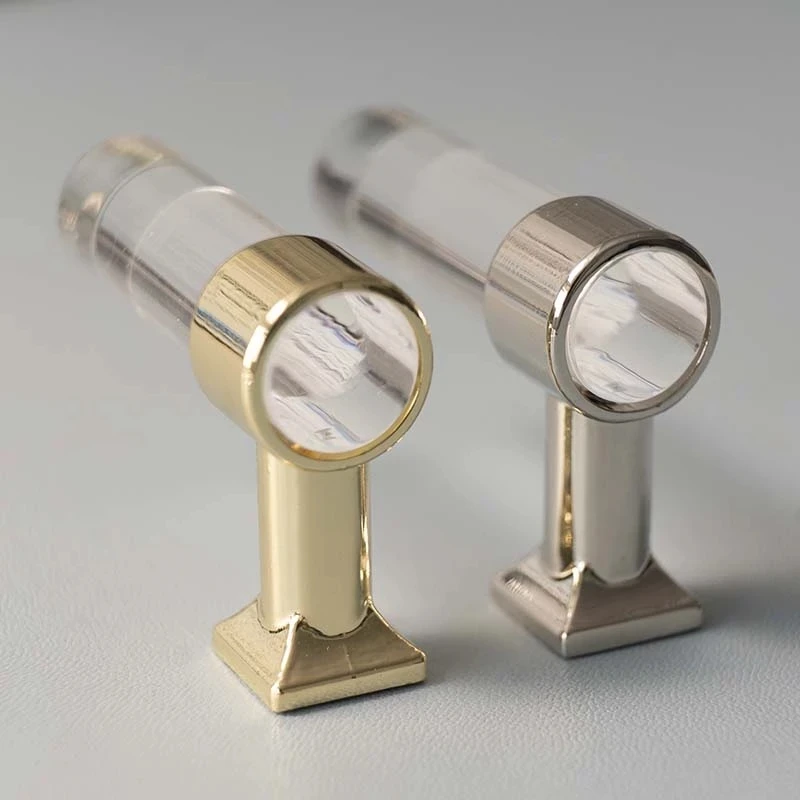 Прозрачные Акриловые настенные крючки для одежды золотистые серебристые ванной