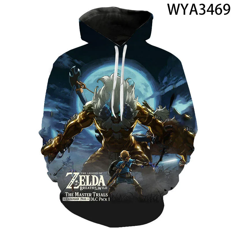 

2022 New Fashion Zelda 3d Print Hoodie Men Women Sweatshirts Kids Fashion Cool Pullovers Boys Girls Kids Casual Outerwear