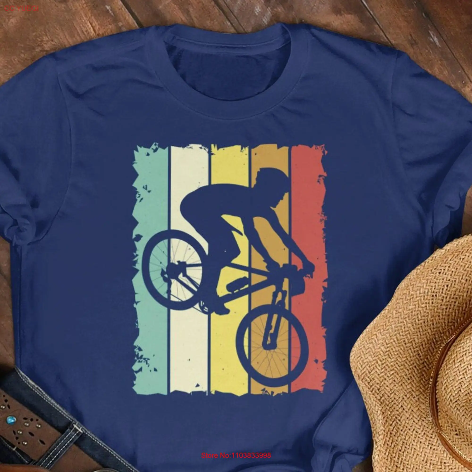 Футболка для горного велосипеда в стиле ретро