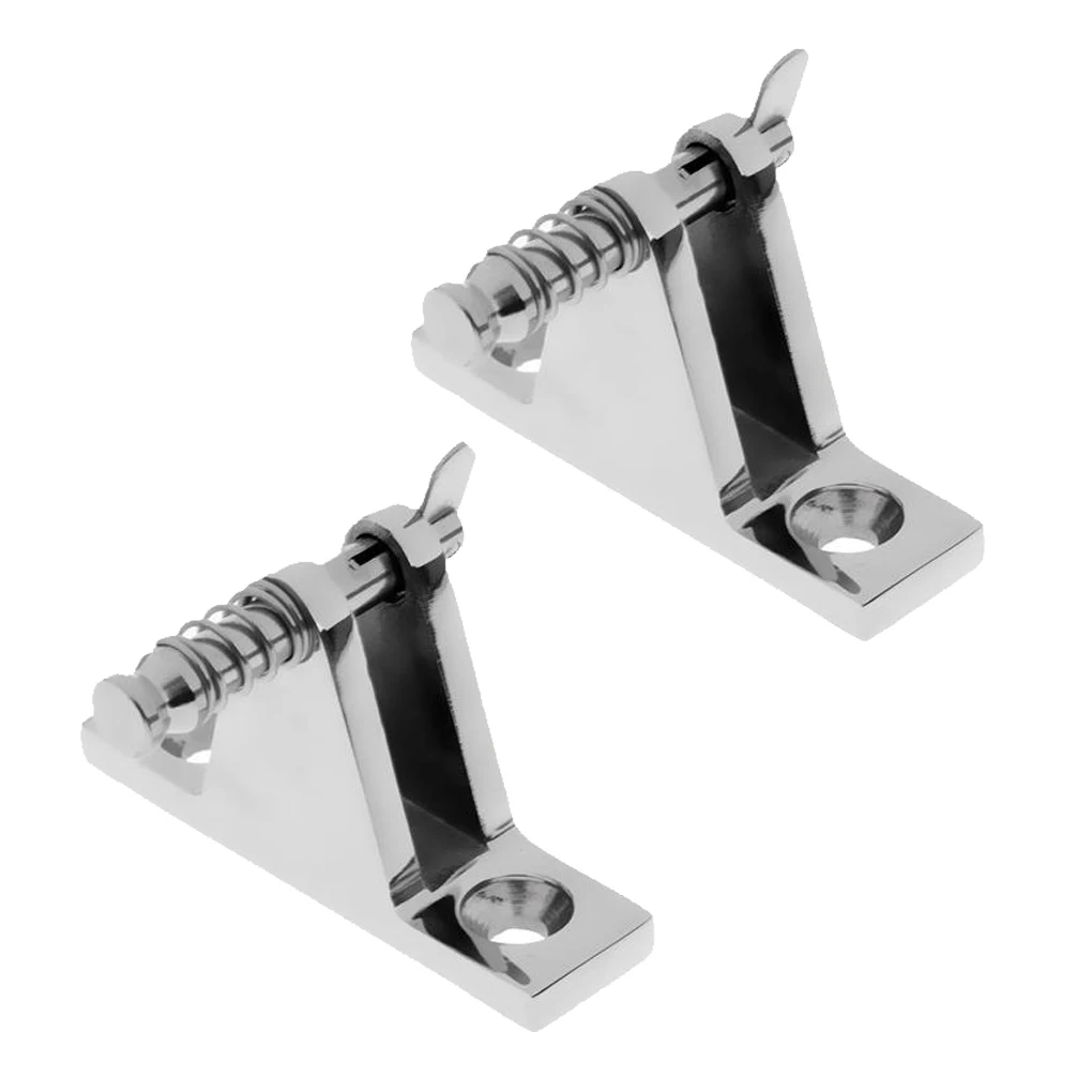 

2 Pieces Boat Fittings Fast Release Deck Hinge Stainless Steel Ship Universal Hinges Spare Parts Repairing Accessory
