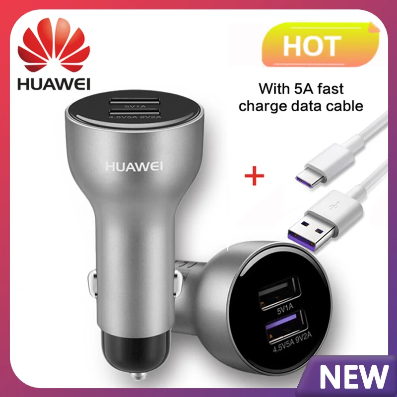 Автомобильное зарядное устройство HUAWEI Super Charge 5A Кабель-адаптер типа C