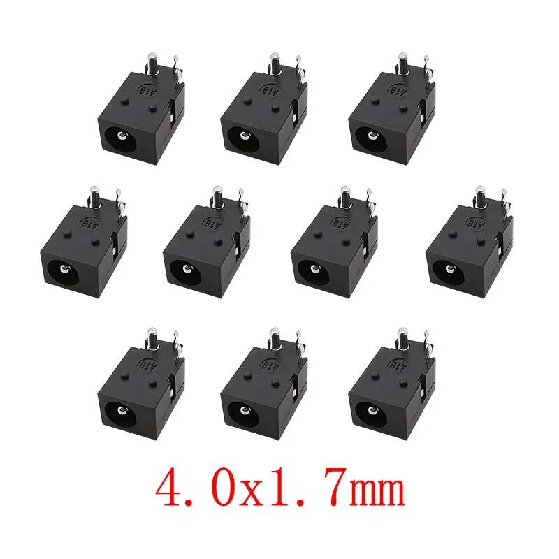 

10 шт. гнездовой разъем постоянного тока LOCHEUK 4,0x1,7 мм черный