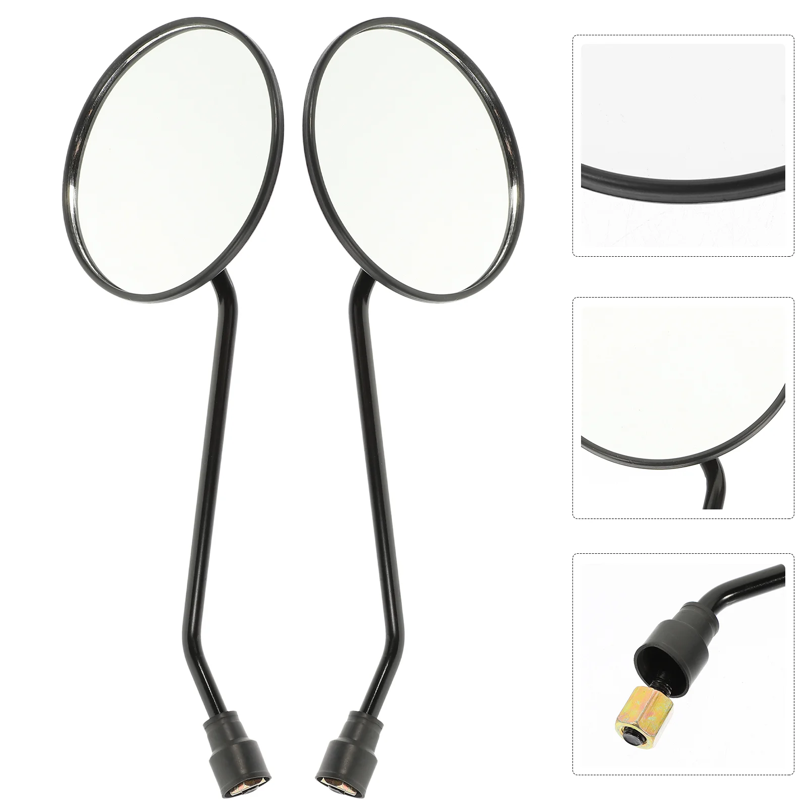 

2 Pcs Rearview Mirror Accessories Handlebar Mirrors Motorcycle Road Bike Refit Bicycle Reflector