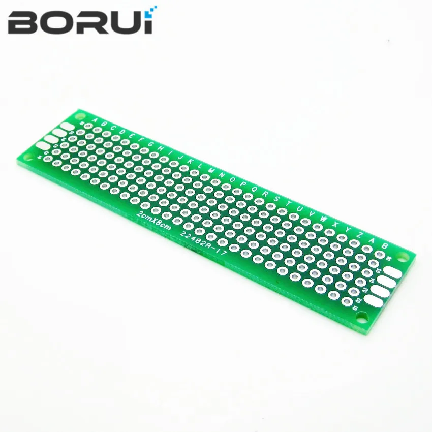 

5 шт./лот 2x8 двухсторонний медный прототип печатной платы универсальная плата пластина для экспериментального развития зеленый
