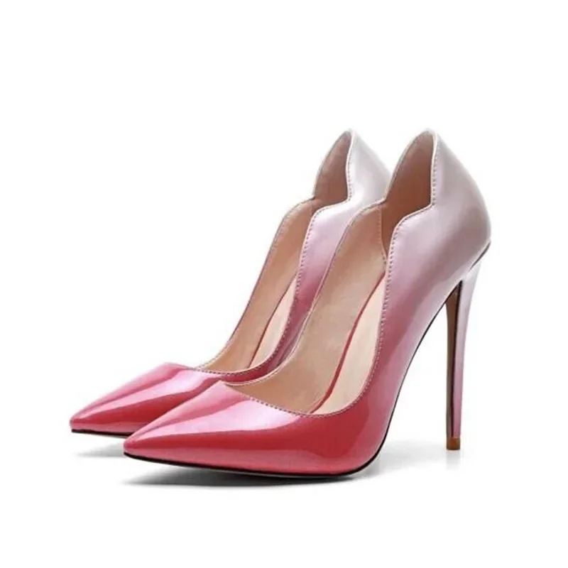 Arden Furtado/летние туфли-лодочки из лакированной кожи на тонком каблуке с острым