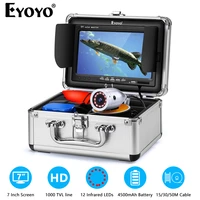 eyoyo underwater fishing camera 7 inch color screen 1000tvl waterproof infrared camera 15m 30m cable for lake boat ice fishing