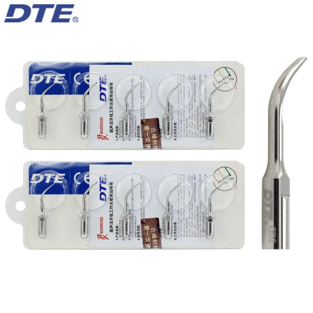 10PCS Woodpecker DTE Dental Ultrasonic Scaler Tip GD2 Scaling Satelec ACTEON