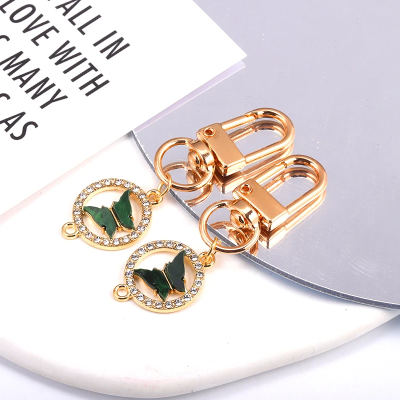 15Pcs 16* 22MM Romantic Enamel Alloy Butterfly Connector Ladies Charm DIY Jewelry Necklace Bracelet Earrings Making Accessories