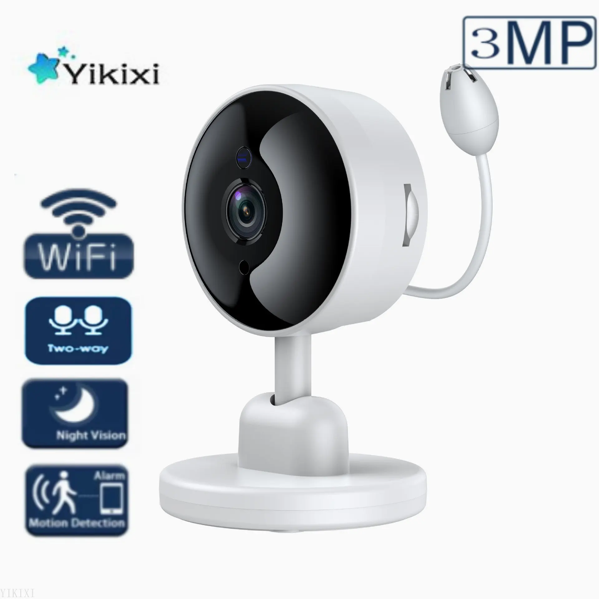 

IP-камера детская беспроводная, 3 Мп, Wi-Fi, с ночным видением