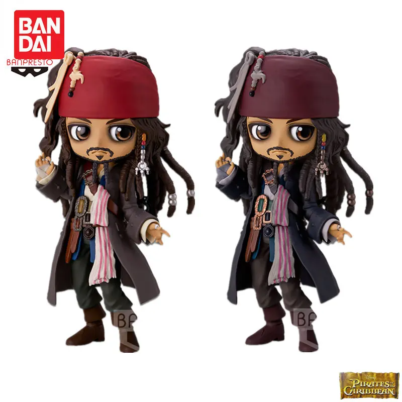 

Genuine Bandai QposketPirates of The Caribbean Jack Sparrow Elf Prince William Turner Action Figure Toys Figurine Model Toys