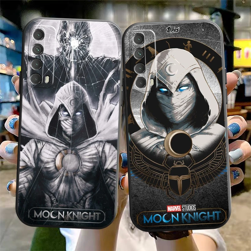 

Marvel Logo Moon Knight Phone Case For Huawei Honor 7A 7X 8 8X 8C 9 V9 9A 9X 9 Lite 9X Lite Coque Silicone Cover Carcasa Back