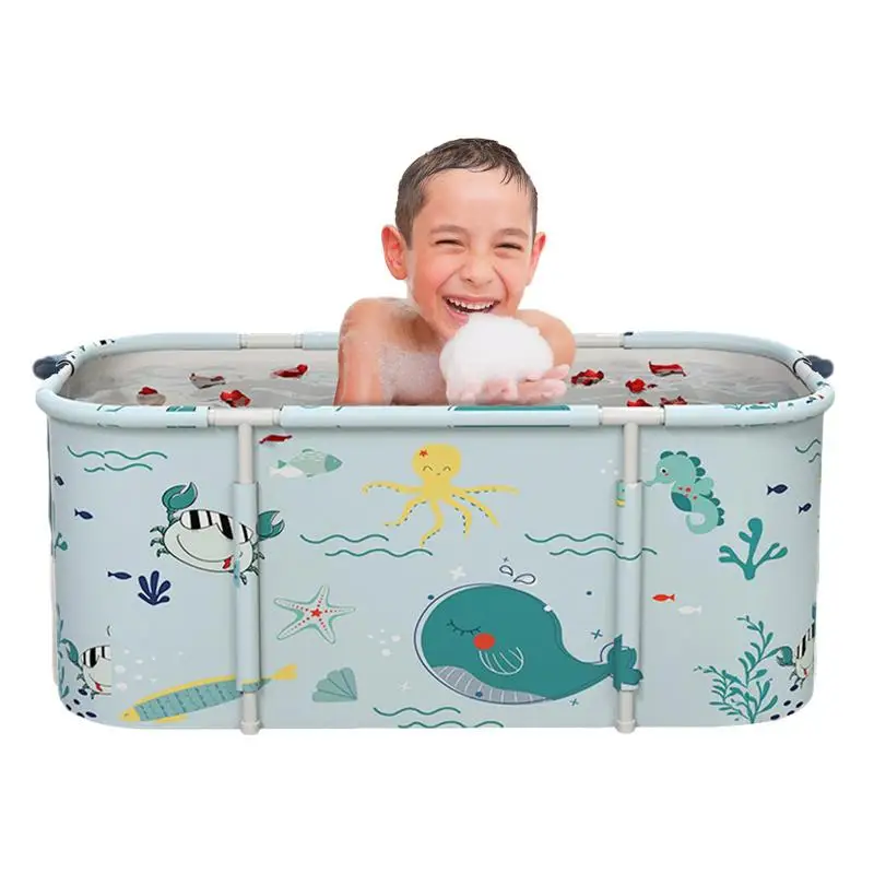 

Soaking Bathing Tub Thickening Folding Bathtub Efficiently Maintaining Hot & Cold Temperature Folding Spa Bath Tub For Small