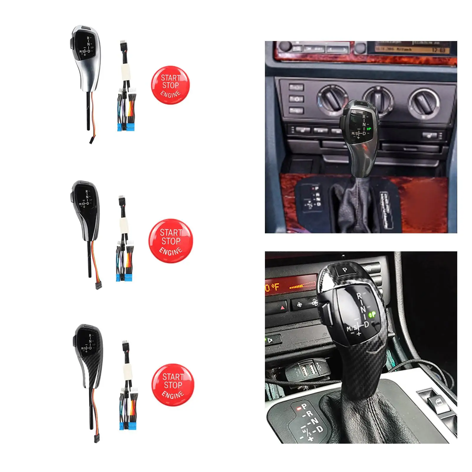 Комплект автомобильной ручки переключения передач со светодиодной подсветкой