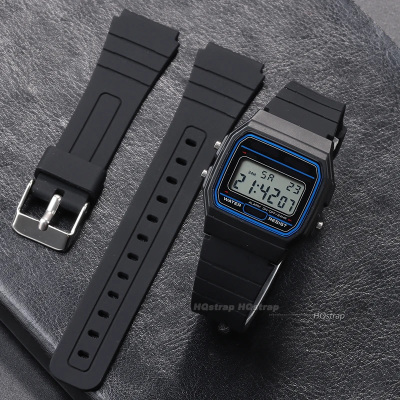 Фото Ремешок силиконовый для Casio W800H W800H A158/168 AE1200/1300 SGW400 F91W F84 F105/108 №2