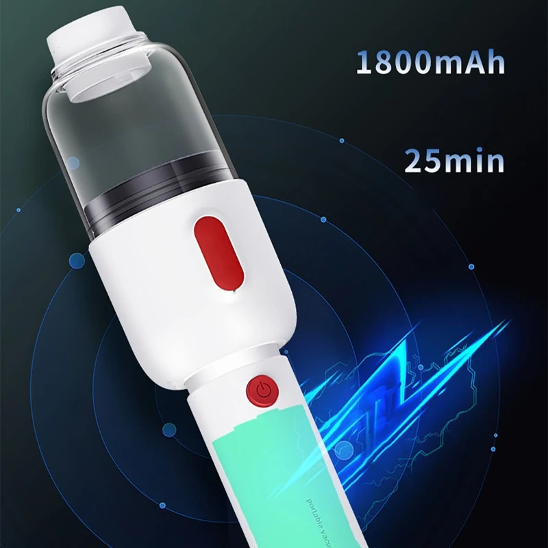 Беспроводной автомобильный пылесос 6000 Па |