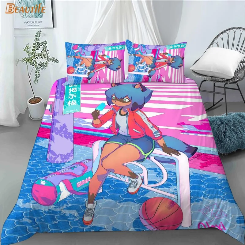 Hot Brand New Animal Anime 1 Duvet Cover 2 Pillowcases Polyester Fabric Bedding Set Family Boy Kid 1228 |
