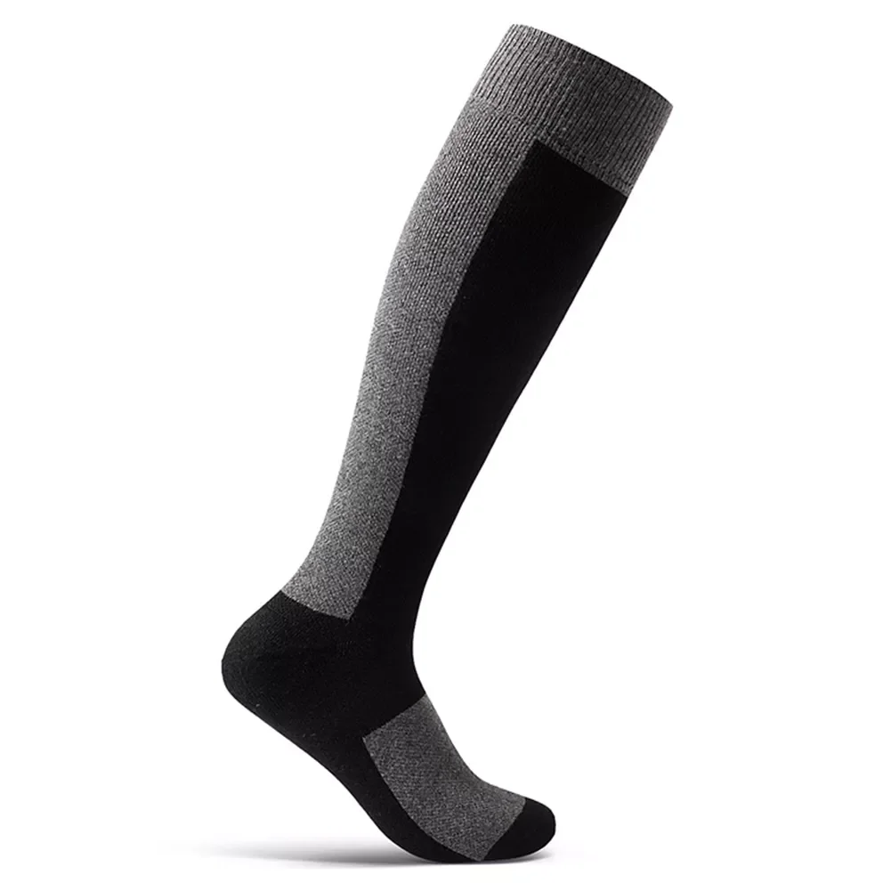 Women Breathable Skateboard Outdoor Elastic Long Thickened Hiking Winter Sports Artificial Wool Warm Skiing Sock Adult Soft