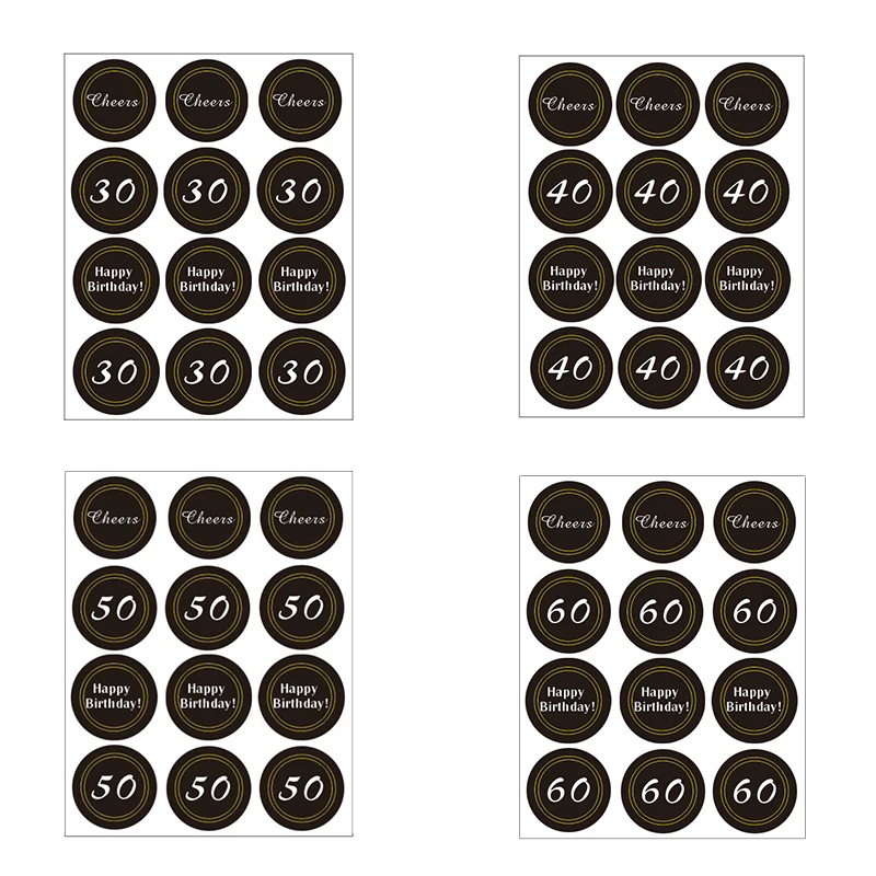 Label Stickers Anniversary Supplies