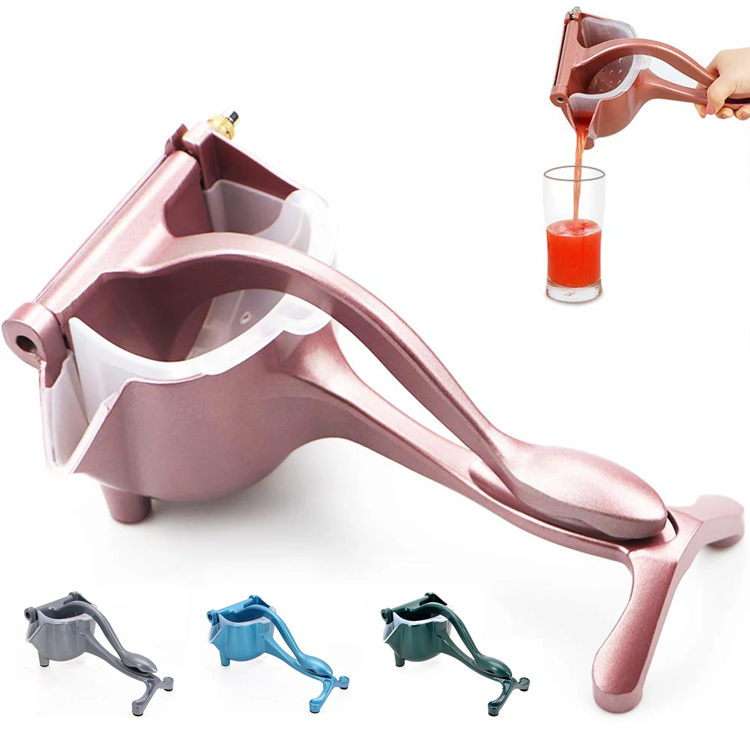 

Manual Juice Squeezer Hand Pressure Juicer Pomegranate Aluminum Alloy Orange Lemon Grapefruit Fruit Tool Kitchen Accessories