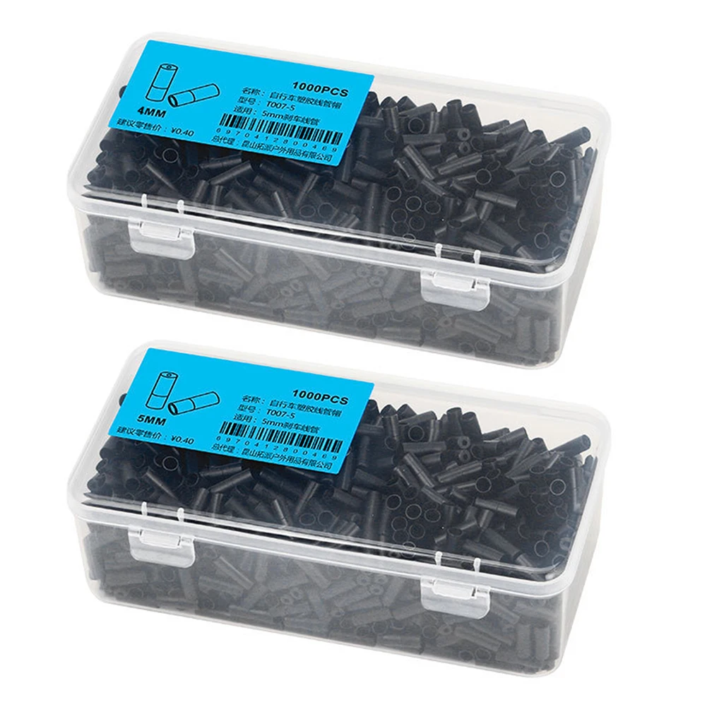 1000 шт. Велосипедный тормозной кабель зажимные концевые заглушки пластиковые 4/5