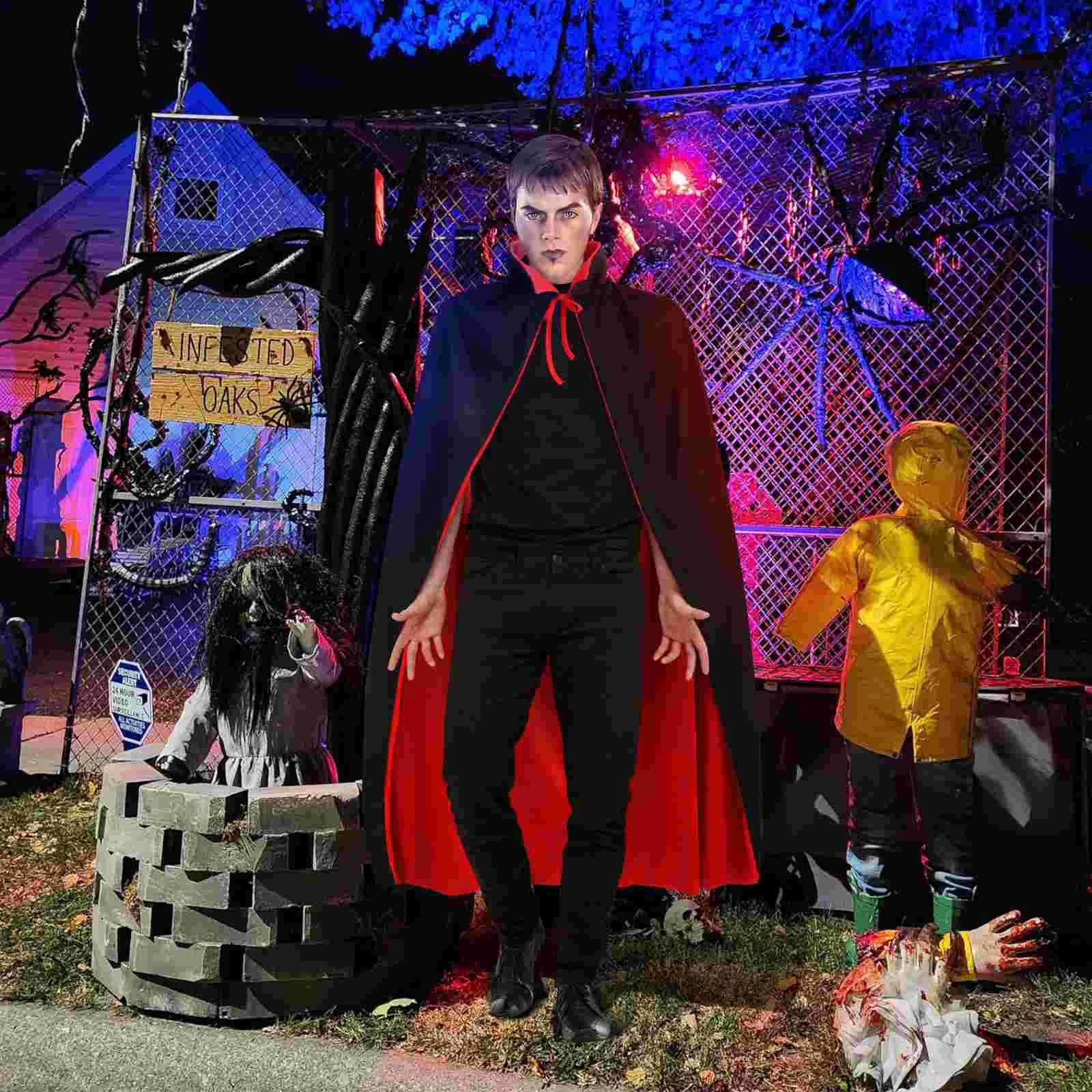 Накидка на Хэллоуин костюмы для детей и взрослых маска выступлений украшение