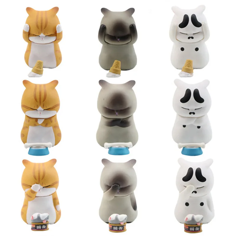 

INS Modern Cute Kitten Fridge Magnet Home Furnishings Distressed Cat Living Room Room Bedroom Desktop Decoration Orange Cat