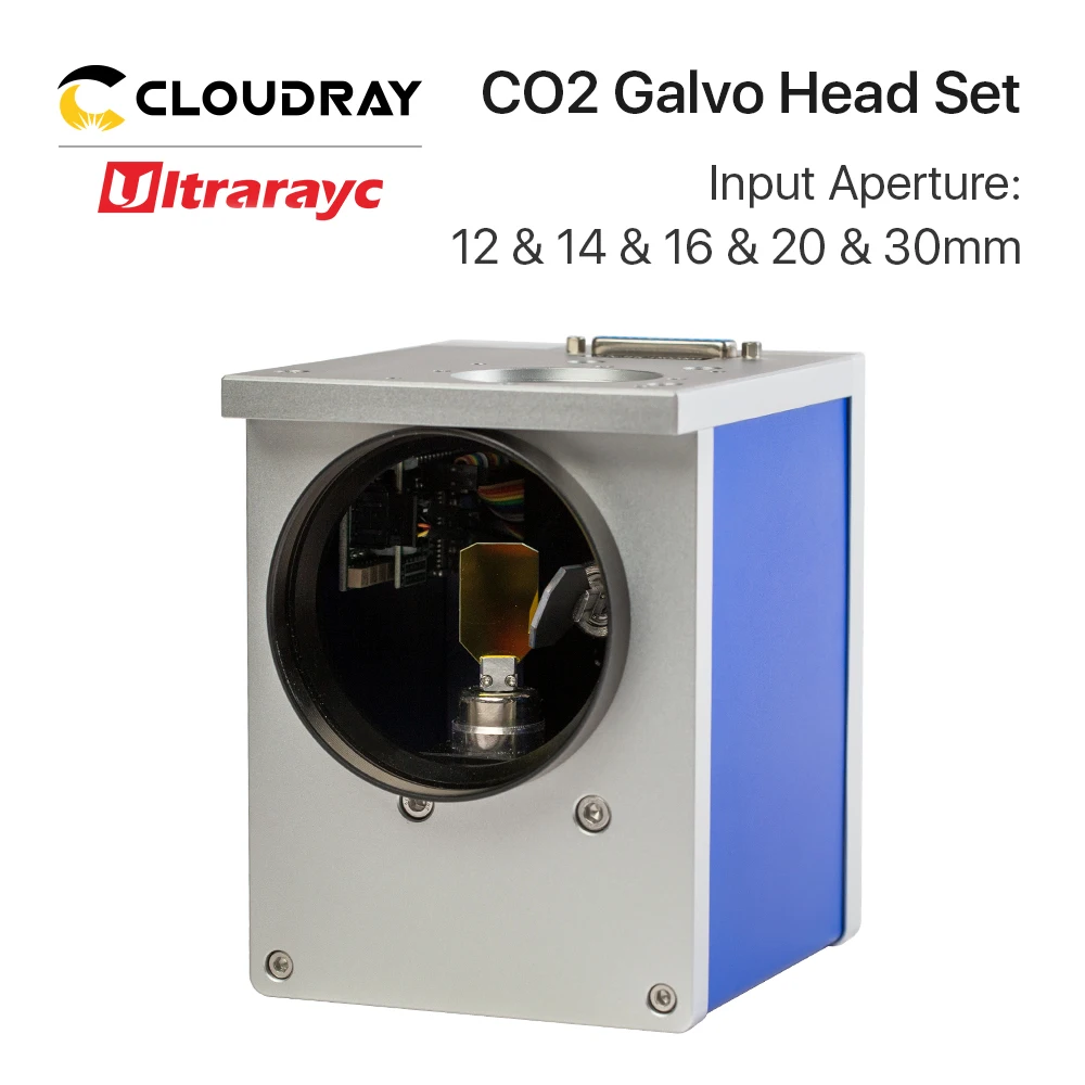 Ultrarayc Co2 Galvo Head Set 10.6um Input Aperture 12mm 14mm 16mm 20mm 30mm for Co2 Laser Marking Marchine Scanning System