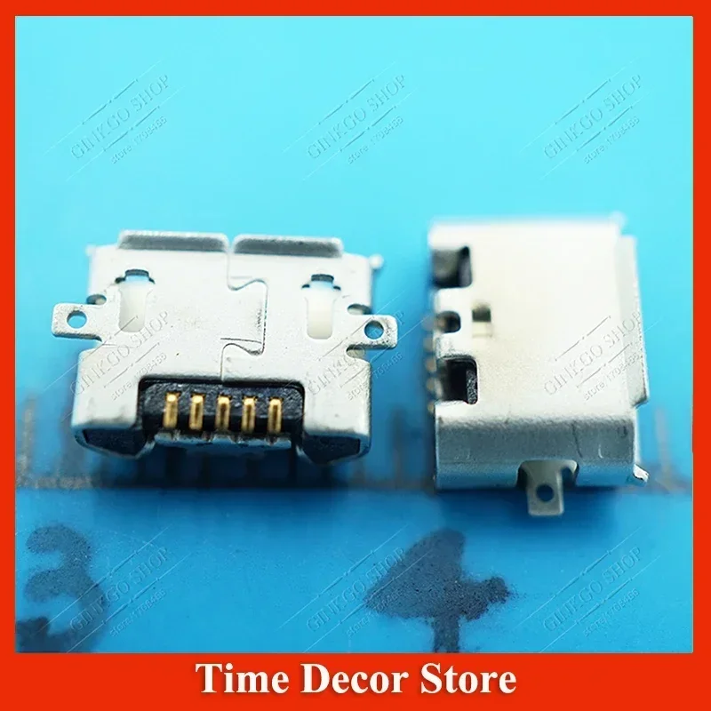 20 шт./лот оригинальный разъем FOXLINK Micro USB для зарядки 2SMD 5p 5-контактный подключения