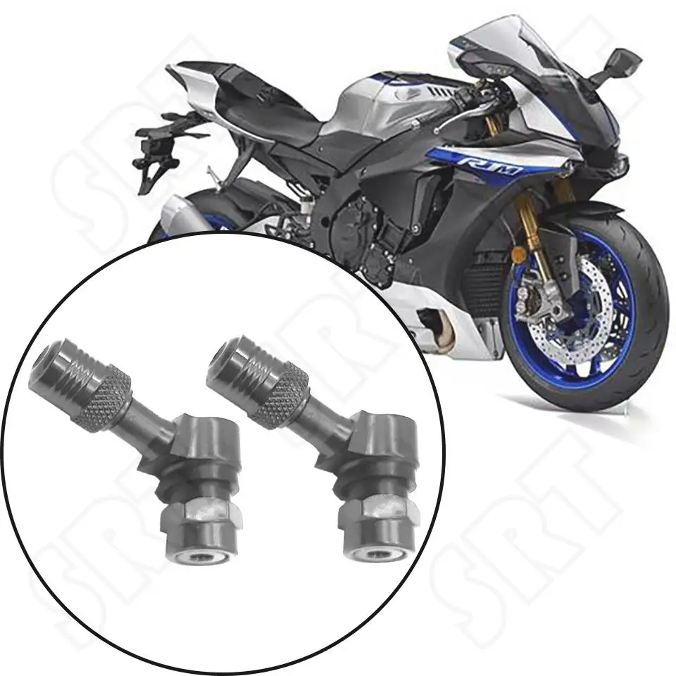 For Yamaha YZF R1 R6 R3 R25 R125 YZF-R1 YZF-R3 YZF-R15 V3 Motorcycle Tyre Valve Valve Stem Gas Nozzle Degree Angle Valve Adaptor