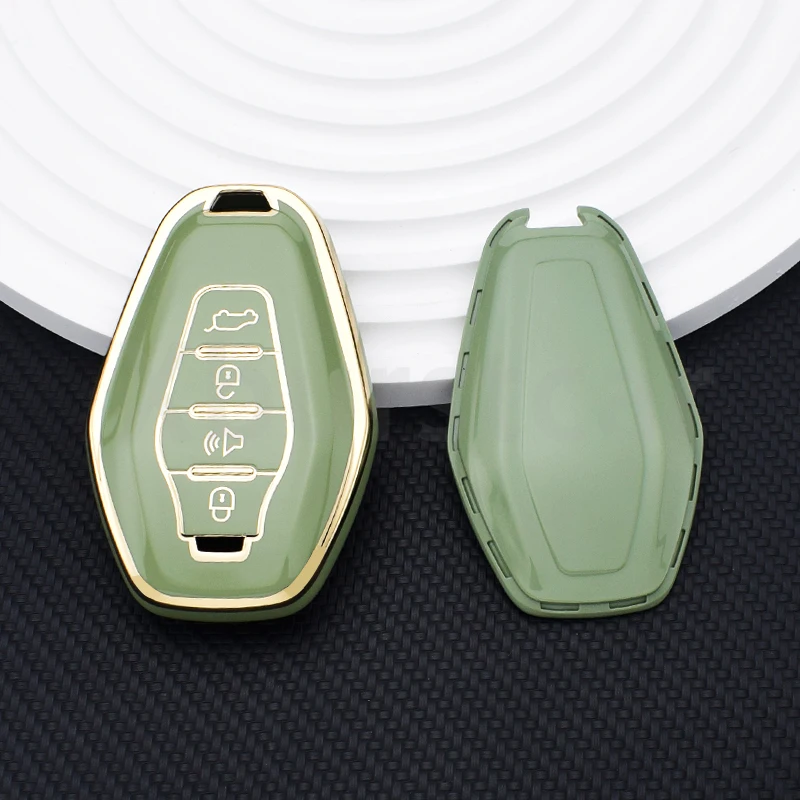

Чехол для автомобильного дистанционного ключа, автоматический брелок для Chery Jetour X70 X90 X95 Plus, мягкий чехол из ТПУ, держатель для брелока, защитные аксессуары