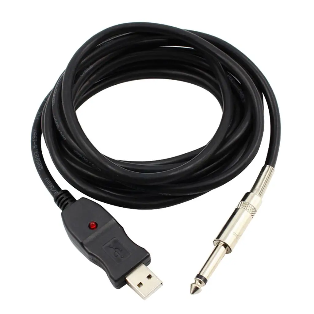 

USB Male to 6.35 , Bass Cable, 6.35mm Audio Stereo Cable for