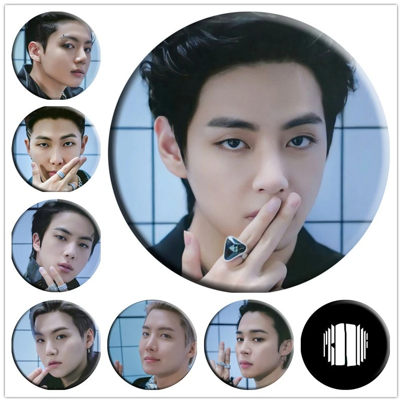 

KPOP Bangtan Boys PROOF Badge Brooch Mirror Keychain Key Ring Pendant New Korea Fashion Gifts K-POP JK V JIN SUGA RM JIMIN JHOPE