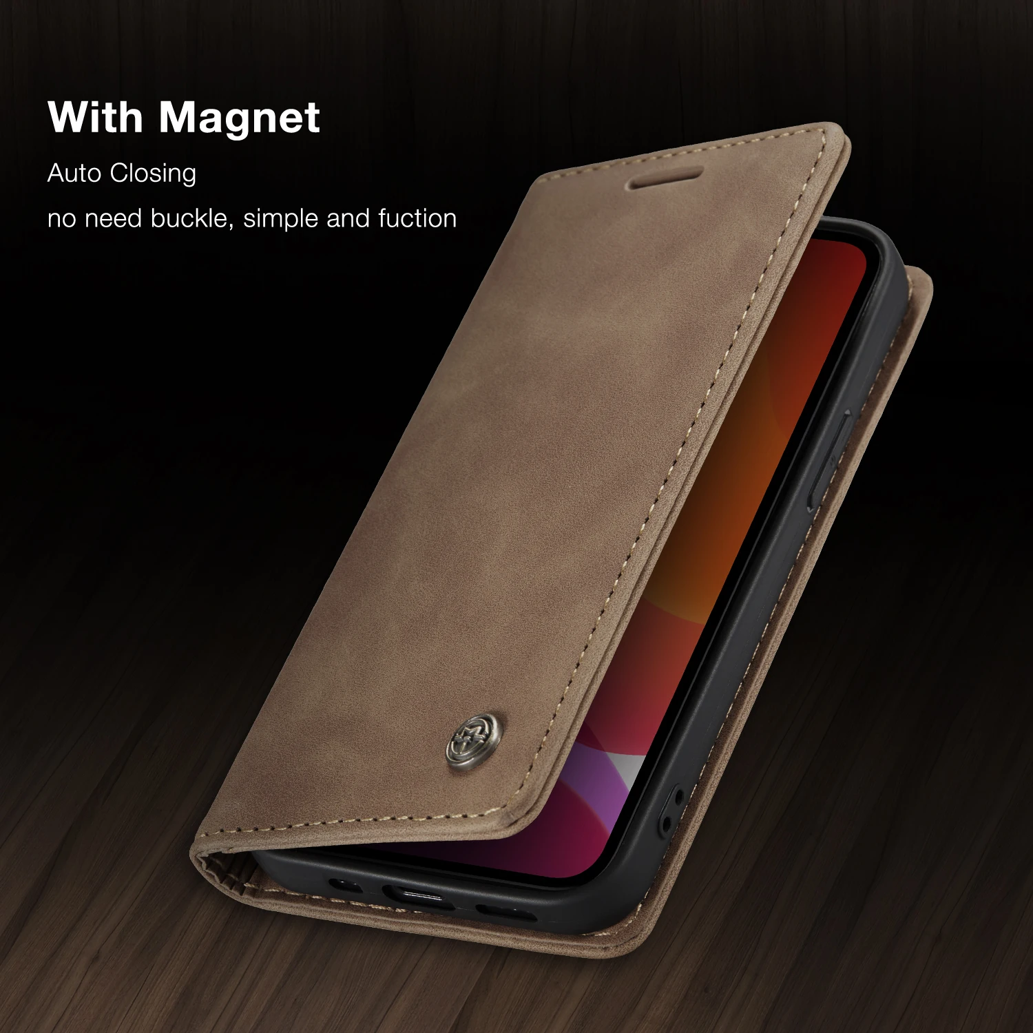 Wallet Magnetic Case For Iphone 13 12 11 Pro Max Mini Flip Leather Luxury Cover For Iphone X Xs Max Xr Se Phone Bag Card Holder