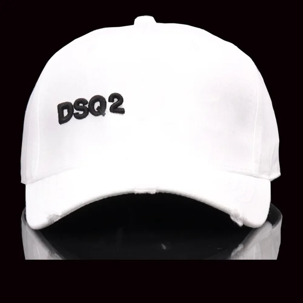 

DSQICOND2, черно-белая Минималистичная теннисная палка DSQ, высококачественные мужские головные уборы, Кепка с логотипом на заказ, Мужская кепка