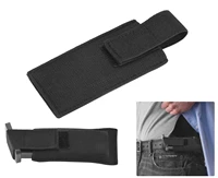 pistol mag holder horizontal 9mm magazine concealed carrier extra single pistol magazine carrier pouch with safety hook and loop