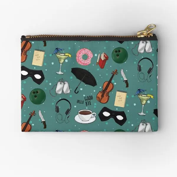 

The Umbrella Academy Collage In Green Zipper Pouches Pocket Packaging Pure Key Storage Men Panties Coin Women Cosmetic Small