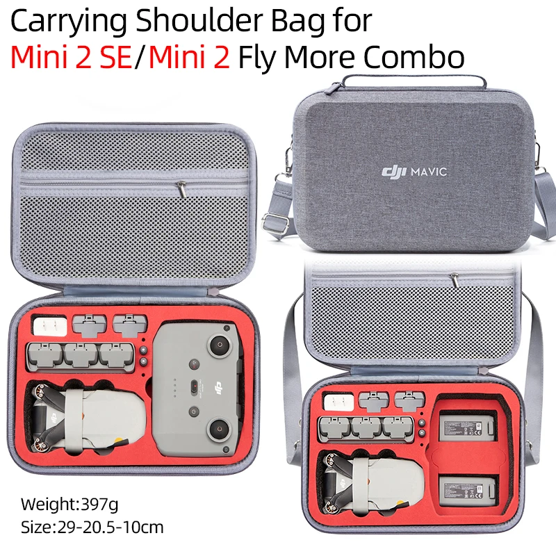 Сумка для дрона для DJI Mini 2SE/Mini 2 Fly More Combo, сумка на плечо для переноски, хранилище для радиоуправляемой модели N1, аксессуары для менеджер по зарядке аккумулятора