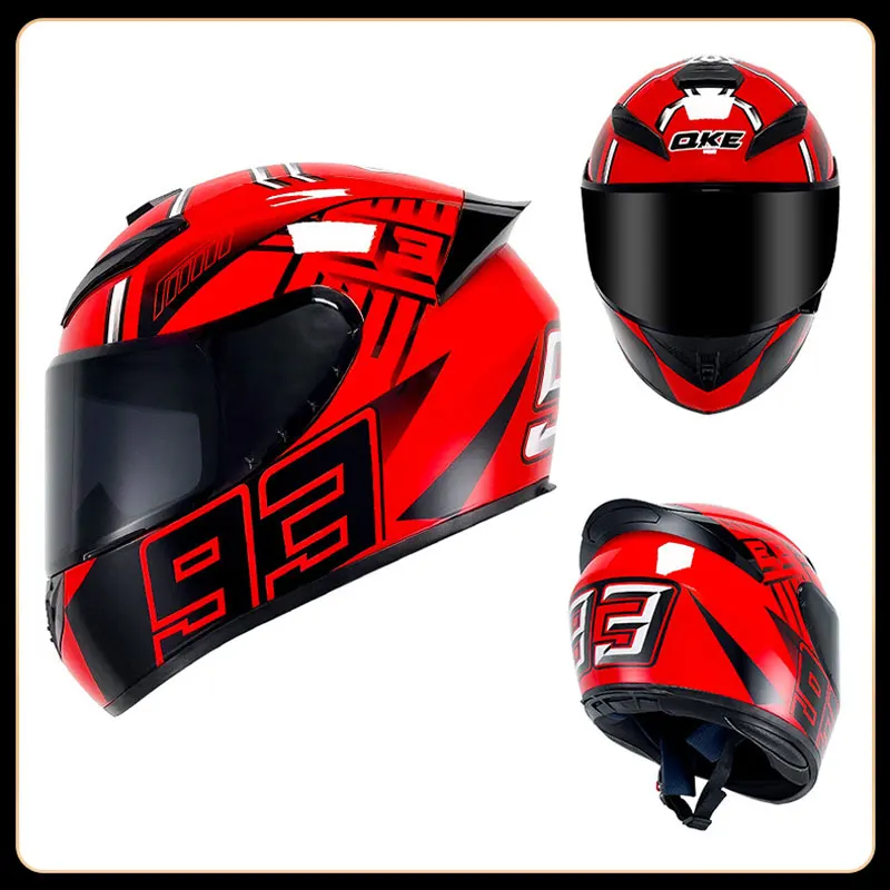 Мотоциклетный шлем на все лицо модульный с двойным козырьком в горошек