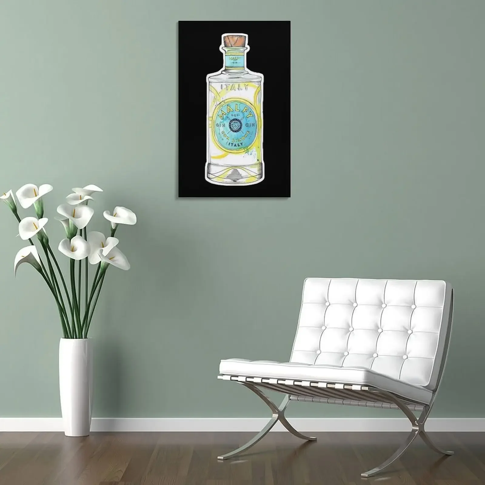 Джин Малфи Илюстрация акварель холст картина настенные постеры милый декор