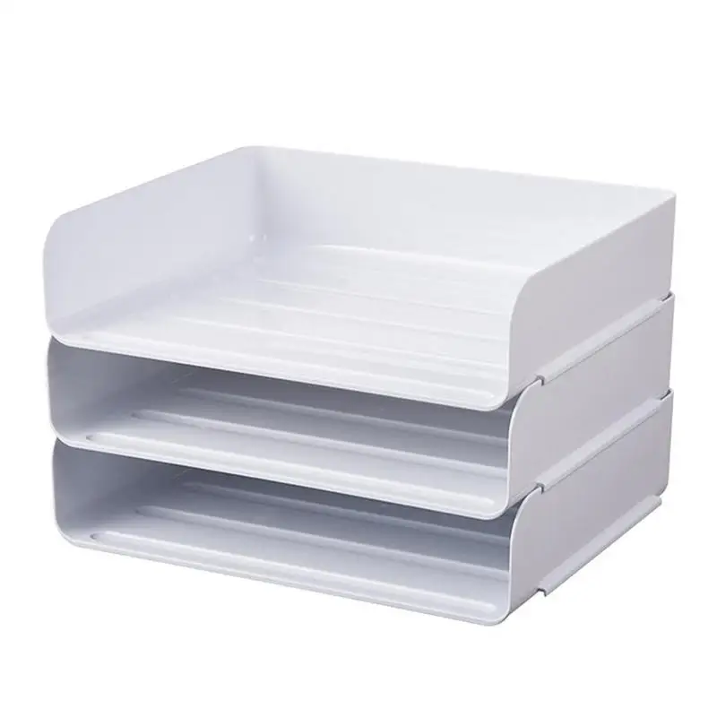 

Brochure Holder Paper File Desktop Racks Organizer Desk Letter Tray Stackable Desk File Rack File Holder For Flyers Offices