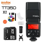 Мини-вспышка Godox TT350 GN36 2,4G TTL HSS + XPro + X2T для камеры Canon Nikon Sony Fuji Olympus