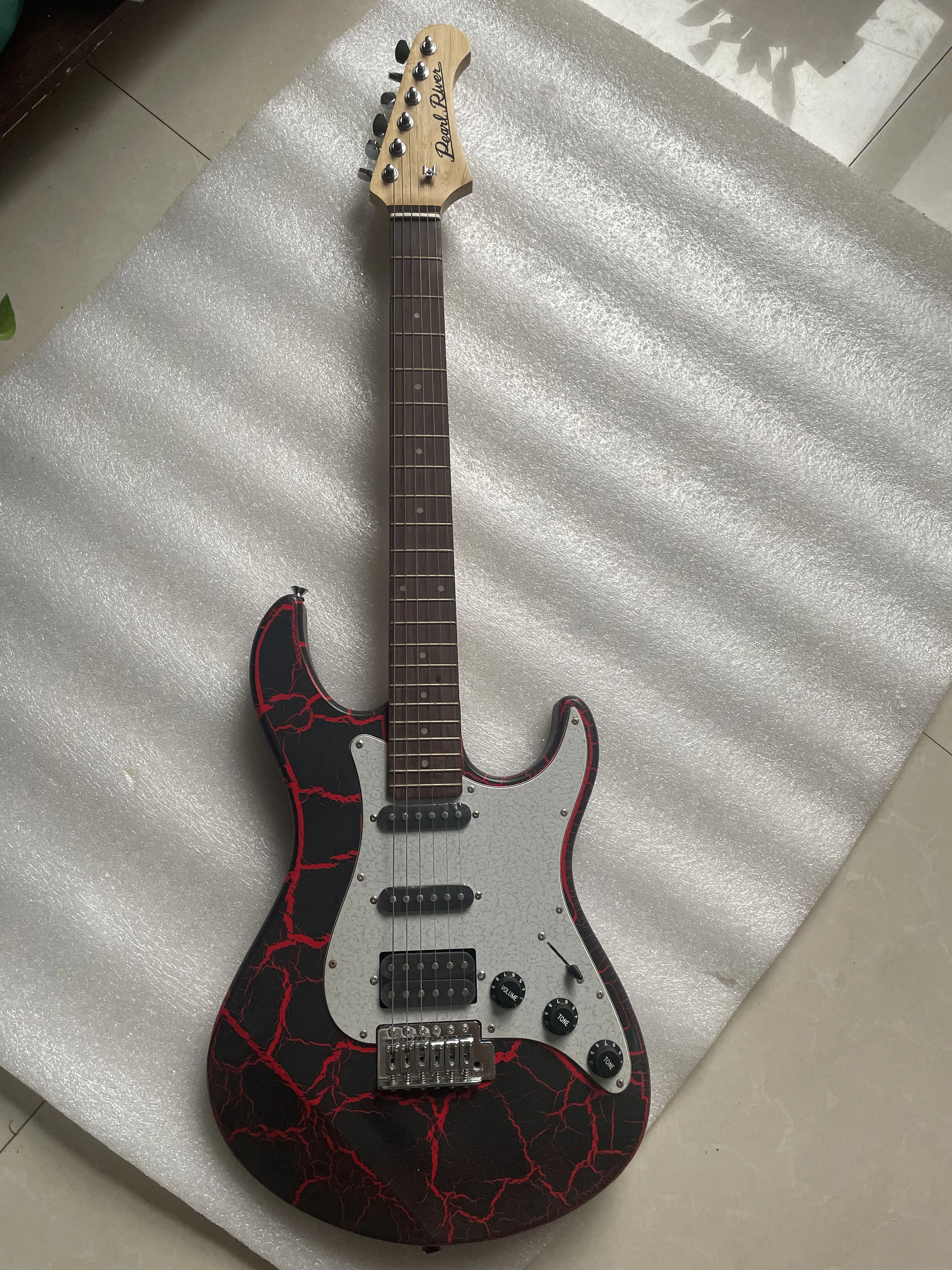 Супер красивая электрическая гитара с твердым корпусом индивидуальный